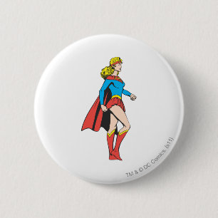 Supergirl Profile 2 Inch Round Button