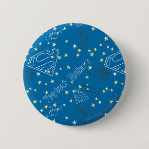 Supergirl Protect Nature Pattern 2 Inch Round Button