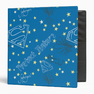 Supergirl Protect Nature Pattern Binder