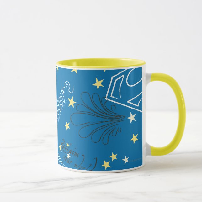 Supergirl Protect Nature Pattern Mug (Right)