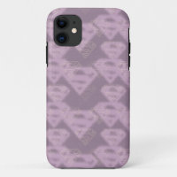 Supergirl Purple Halftone Logo