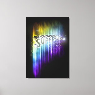 Supergirl Rainbow Canvas Print