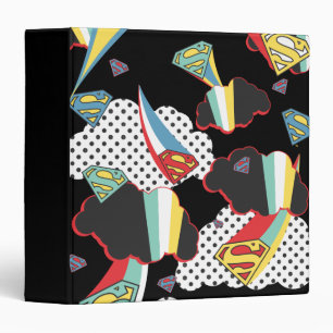 Supergirl Rainbow Cloud Pattern Binder
