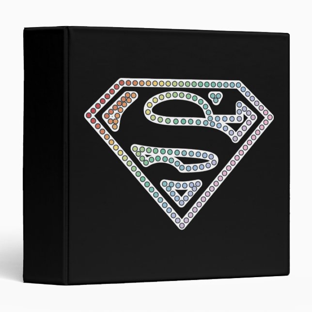 Supergirl Rainbow Outline Logo Binder (Front/Spine)