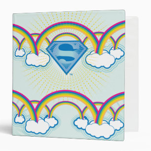 Supergirl Rainbow Pattern Binder