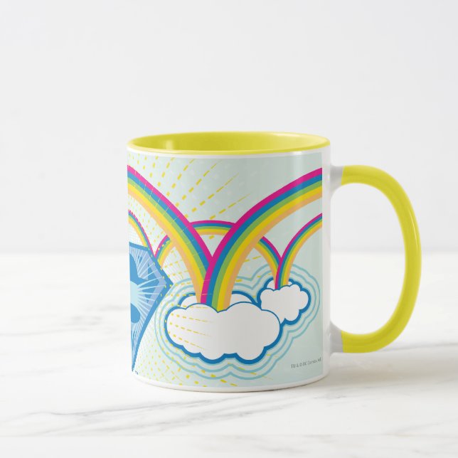 Supergirl Rainbow Pattern Mug (Right)