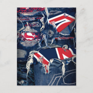 Supergirl Red, White & Blue Postcard