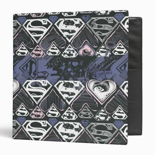 Supergirl Repeat S Pattern Binder (Front/Inside)