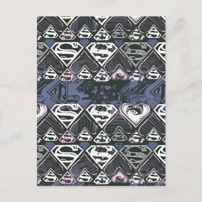 Supergirl Repeat S Pattern Postcard (Front)