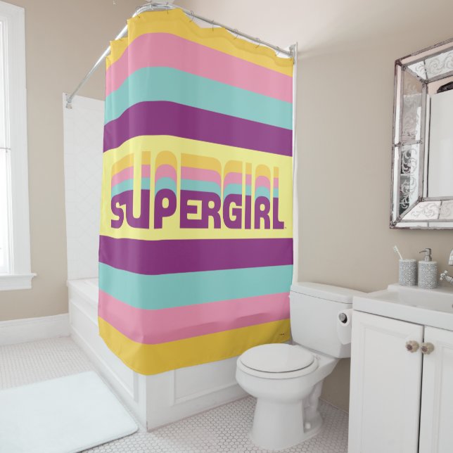 Supergirl Retro Colorshift Graphic (In Situ)