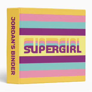 Supergirl Retro Colorshift Graphic Binder
