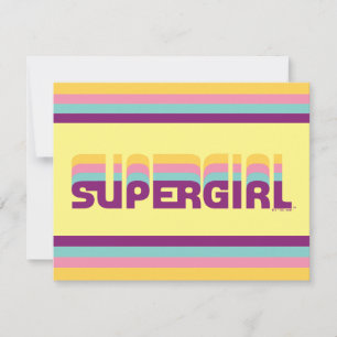 Supergirl Retro Colorshift Graphic Card