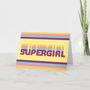 Supergirl Retro Colorshift Graphic Card