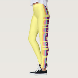 Supergirl Retro Colorshift Graphic Leggings