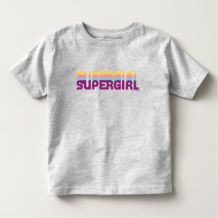 Supergirl Retro Colorshift Graphic Toddler T-shirt