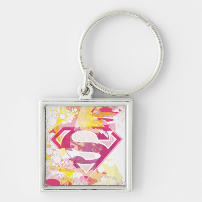 Supergirl Retro Logo Keychain (Front)