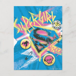 Supergirl Rocks Postcard