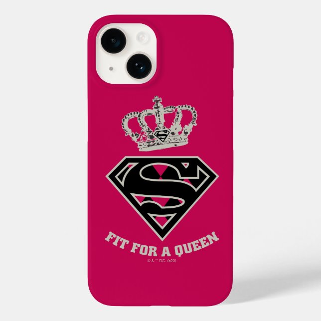 Supergirl S-Shield "Fit For A Queen" Case-Mate iPhone Case (Back)