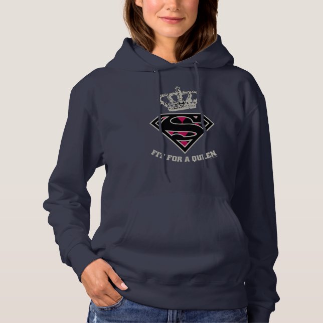 Supergirl S-Shield "Fit For A Queen" Hoodie (Front)