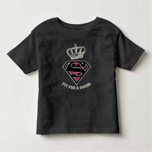 Supergirl S-Shield "Fit For A Queen" Toddler T-shirt