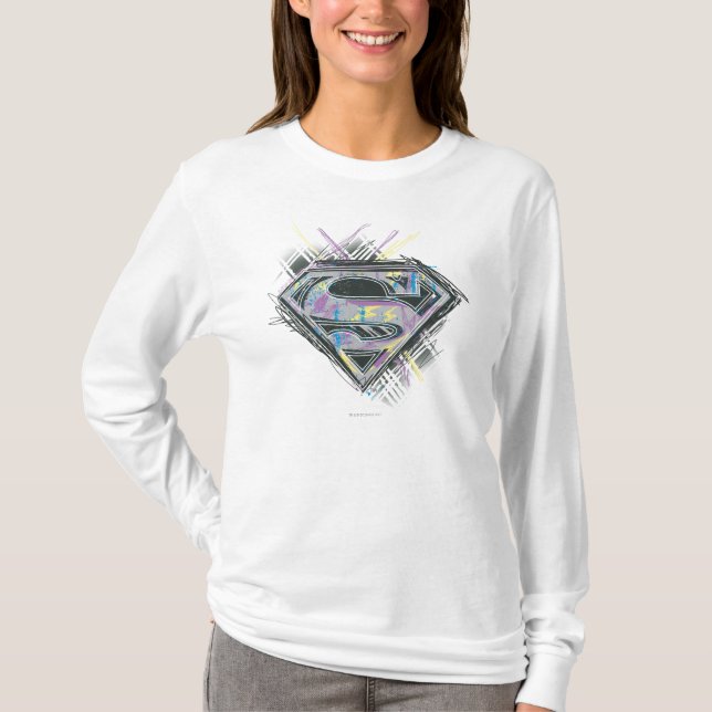Supergirl Scribbles Logo T-Shirt (Front)