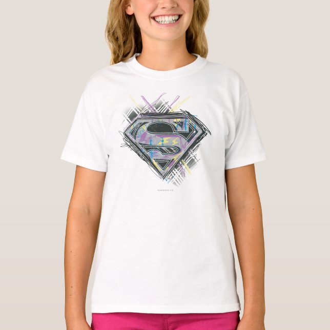 Supergirl Scribbles Logo T-Shirt (Front)
