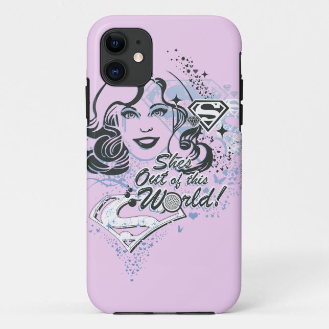 Supergirl She's Out of this World! Case-Mate iPhone Case (Back)