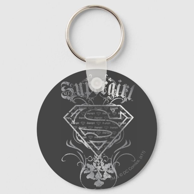 Supergirl Silver Logo Keychain (Front)