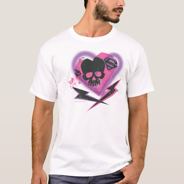 Supergirl Skulls and Lightning T-Shirt (Front)