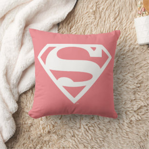 Supergirl Solid S-Shield Throw Pillow