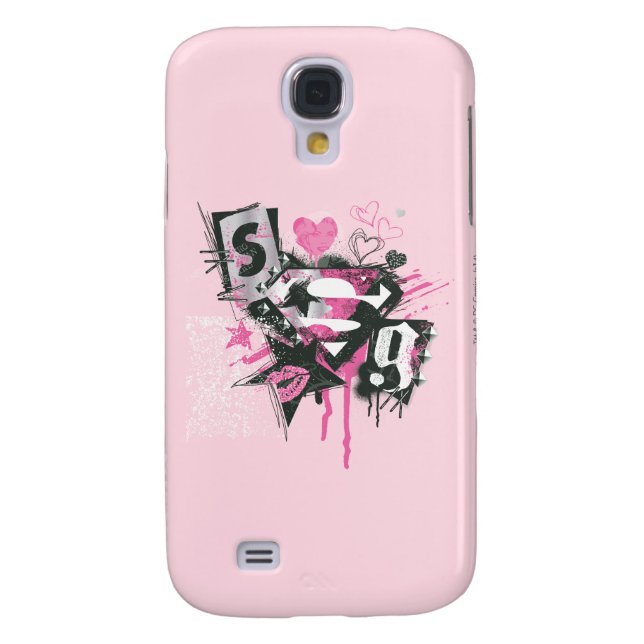 Supergirl Spills and Scribbles Collage Case-Mate Samsung Galaxy Case (Back)