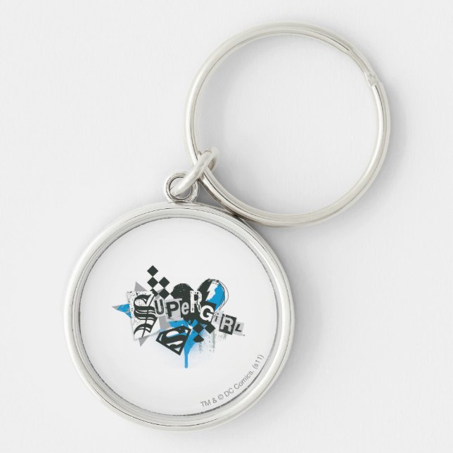 Supergirl Spills and Splatter Keychain (Front)
