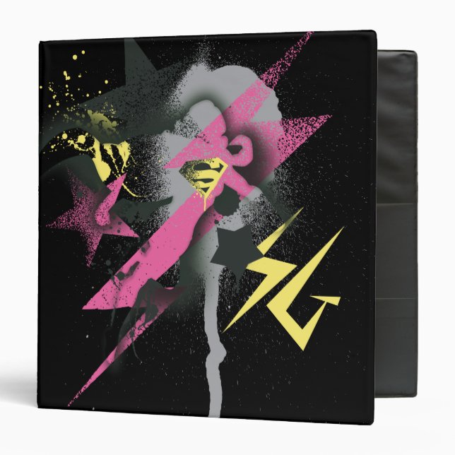 Supergirl Spray Paint Binder (Front/Inside)