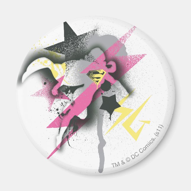 Supergirl Spray Paint Magnet (Front)