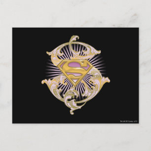 Supergirl Starbust Logo Postcard