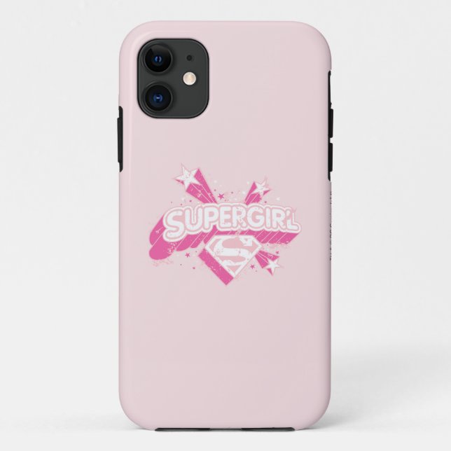 Supergirl Stars and Logo Case-Mate iPhone Case (Back)