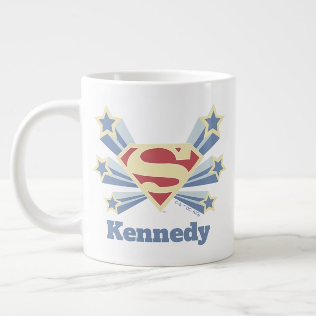 Supergirl Stars S-Shield Large Coffee Mug (Left)