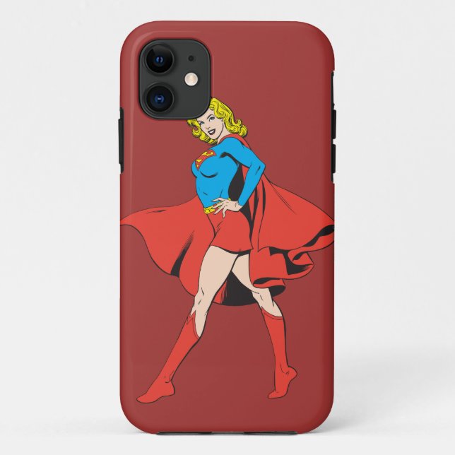 Supergirl Strikes a Pose Case-Mate iPhone Case (Back)