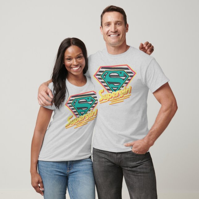 Supergirl Striped Logo T-Shirt (Unisex)
