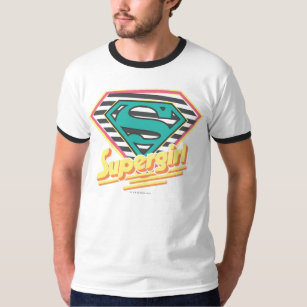 Supergirl Striped Logo T-Shirt