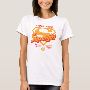 Supergirl Stronger Than Ever Retro Graphic T-Shirt