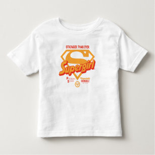Supergirl Stronger Than Ever Retro Graphic Toddler T-shirt