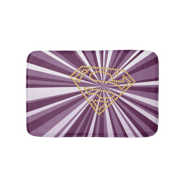 Supergirl Studded S-Shield Bath Mat (Front)