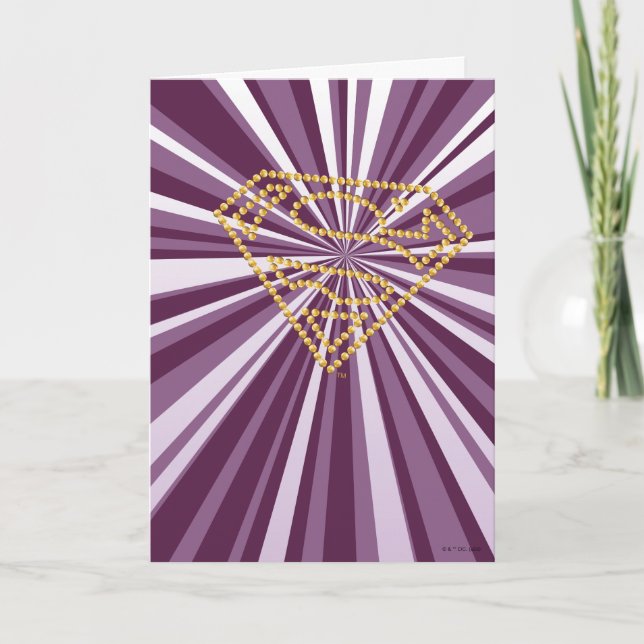 Supergirl Studded S-Shield Card (Front)