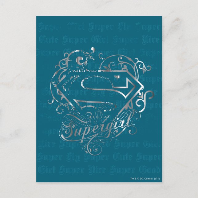 Supergirl Super Fly Super Cute Postcard (Front)