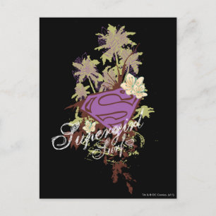 Supergirl Surf Logo Postcard