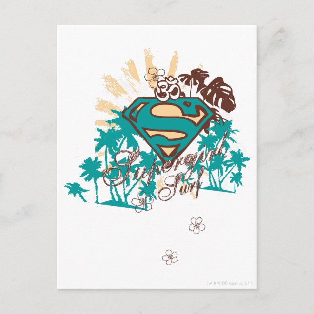 Supergirl Surf Postcard (Front)