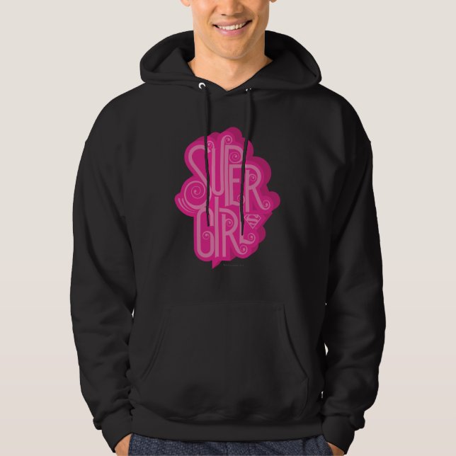 Supergirl Swirl 2 Hoodie (Front)