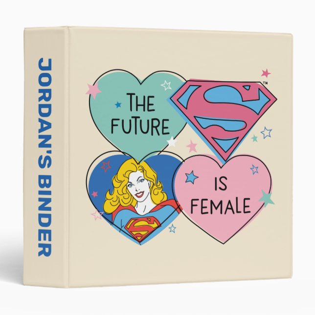 Supergirl "The Future Is Female" Binder (Front/Spine)