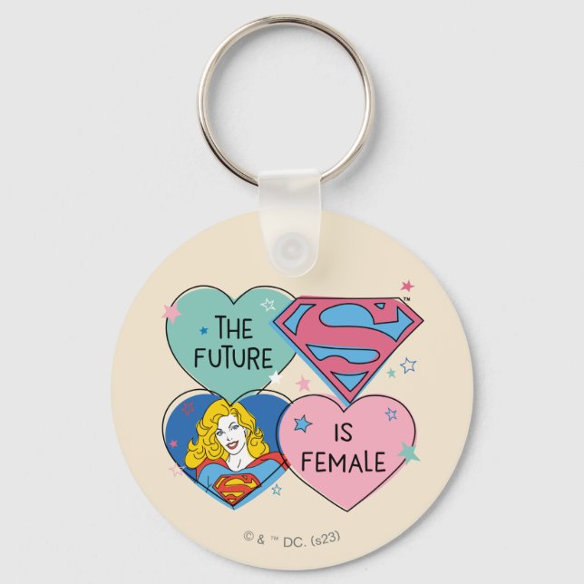 Supergirl "The Future Is Female" Keychain (Front)